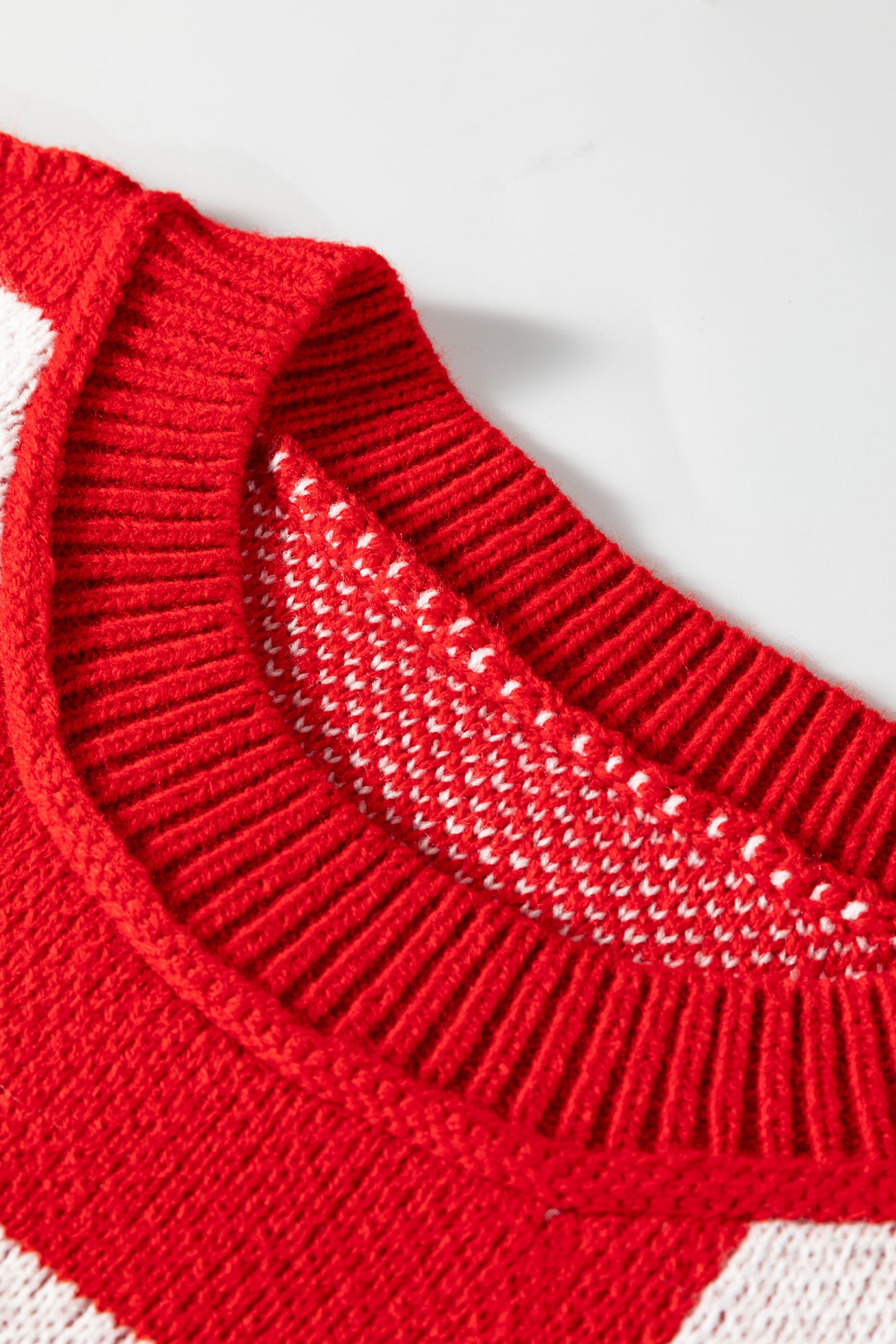 Checkered Bishop Sleeve Sweater