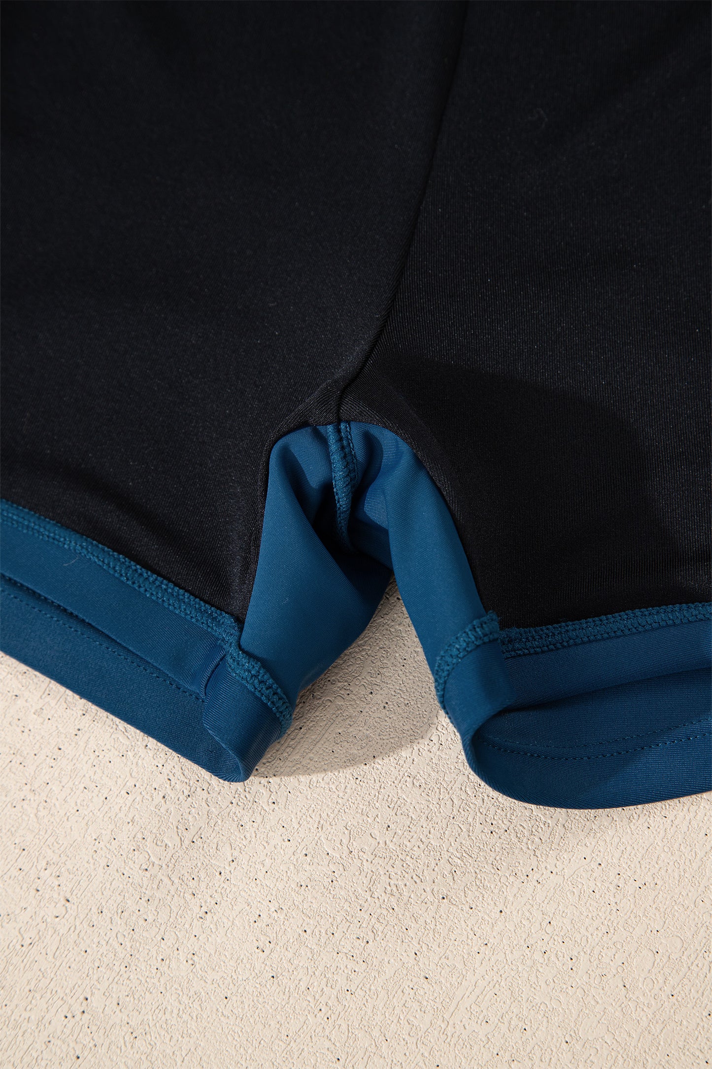 Color Block Patchwork Bow Knot Detail Sleeveless Swim Dress