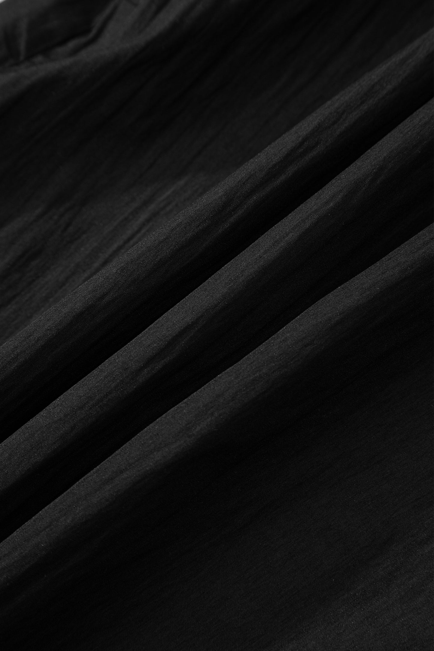 Contrast Trim Dual Ruffle Short Sleeve Textured Blouse