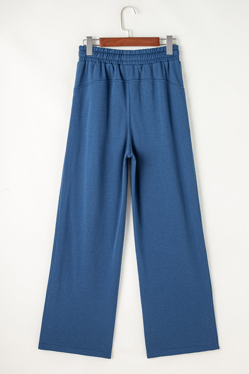 Drawstring High Waist Wide Leg Pocketed Sweatpants