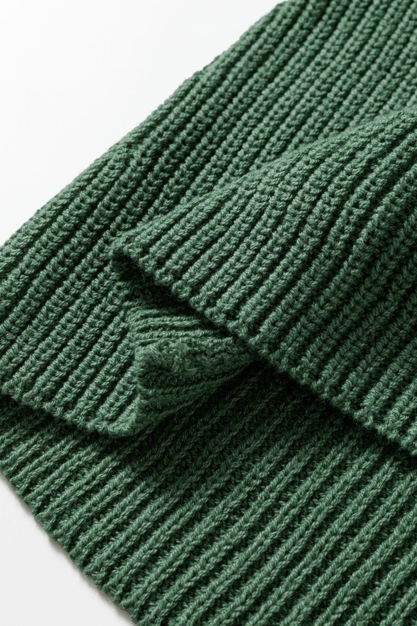 Mist Green Lantern Sleeve Empire Waist Short Sweater Dress