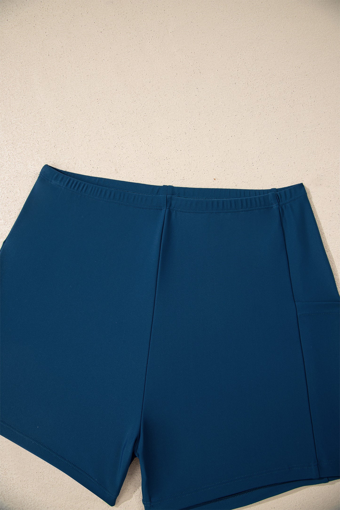 Color Block Patchwork Bow Knot Detail Sleeveless Swim Dress