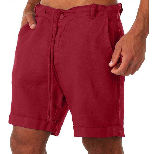 Men's Drawstring casual Three-quarter length Shorts