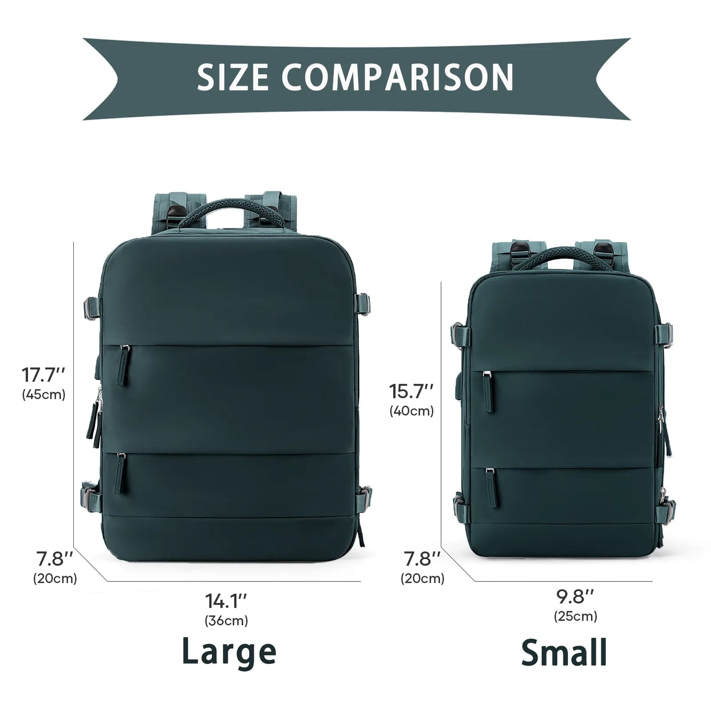 45x36x20 and 40x20x25 Carry-Ons, Travel Backpack Bag
