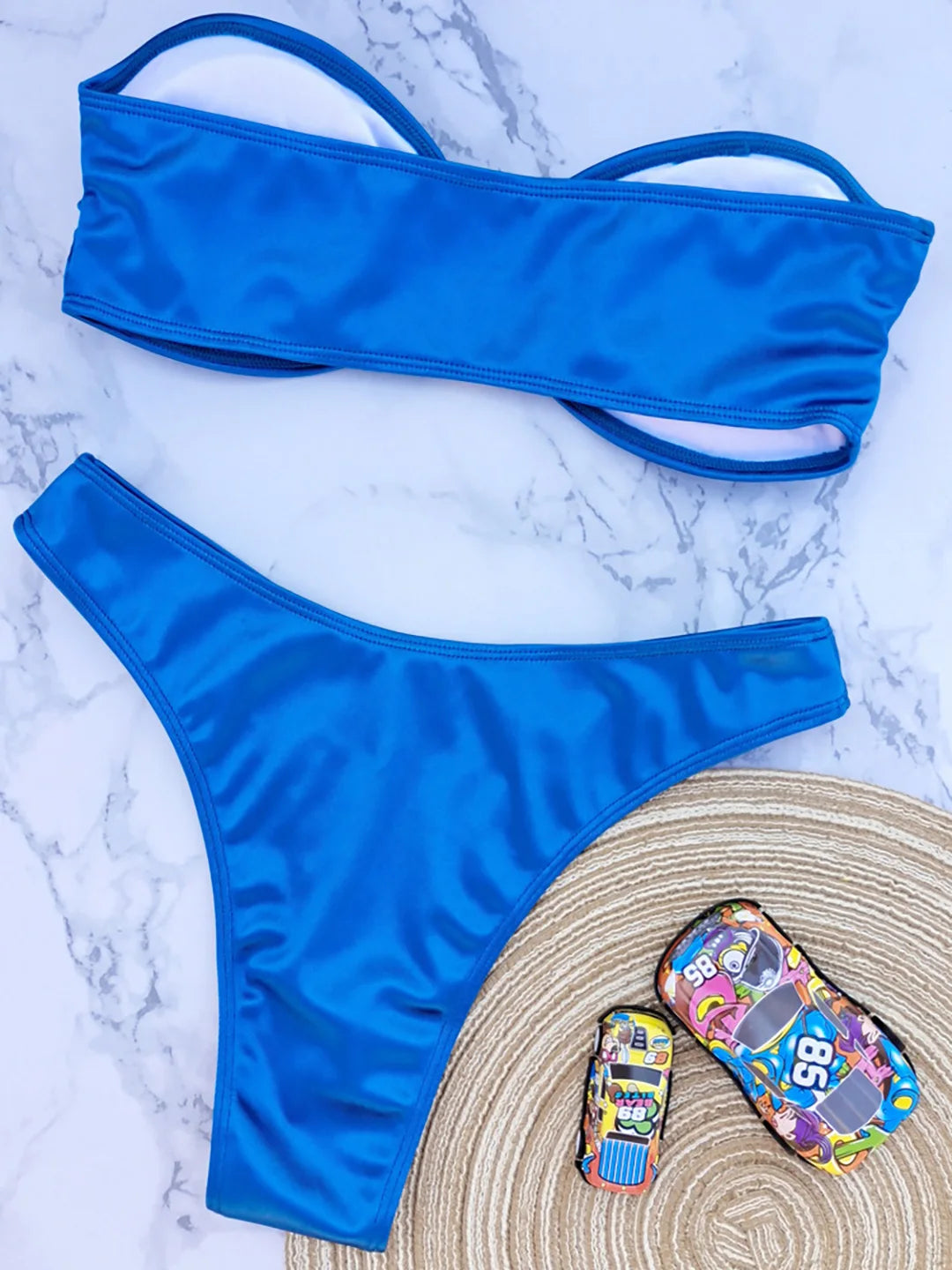 Women's Bandeau Bikini Women Swimwear Female Swimsuit Two-pieces Bikini set Padded Bather Bathing Suit Swim V4647