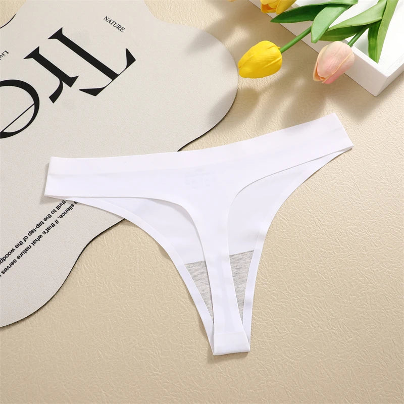 Women's Seamless Satin Thong 3-Pack