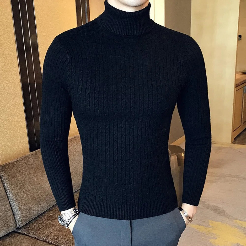 Men's Turtleneck Pullovers Sweater