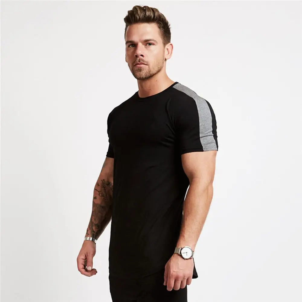 Men Sport Gym Quick Dry Fit Running, Training Fitness  Bodybuilding Workout T-shirt