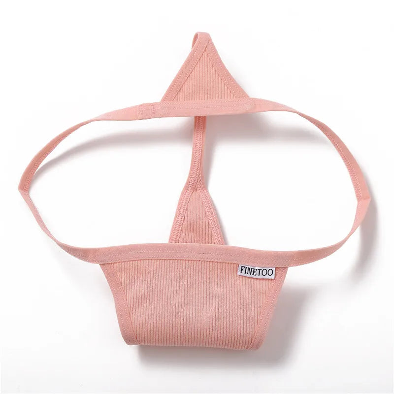 Cotton Thongs 3-Pack Set - Low-Rise Comfortable Underwear