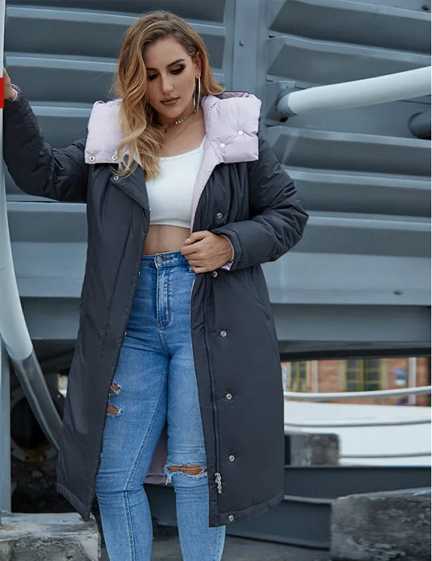 Women's Long Hooded Parka