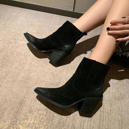 Women Western Ankle Boots