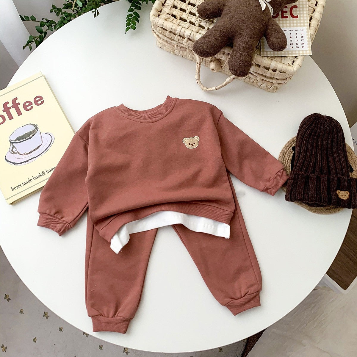 Toddler, Baby Boy Tracksuit 2pcs Outfit Set
