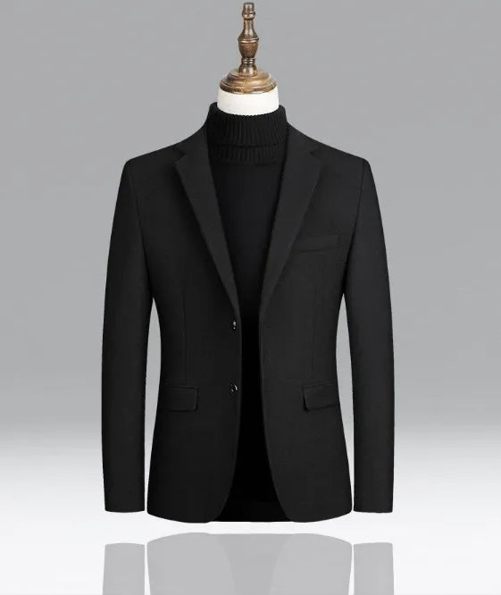 Men Two Buttons One Piece Blazer Jacket