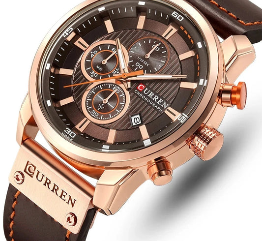 Luxury Chronograph Quartz Watch - Military Sport Watch for Men