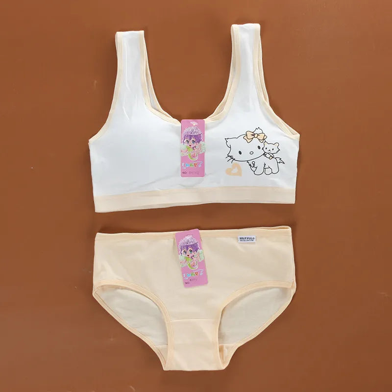 Girl's Teen Bra And Underwear Panties Sets 8-15Y