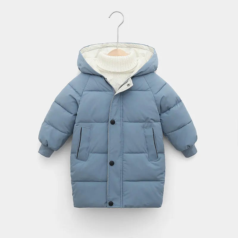 Thick Warm Cotton-Padded Parka Coats for Boys and Girls Aged 2-12: Winter Outerwear for Kids