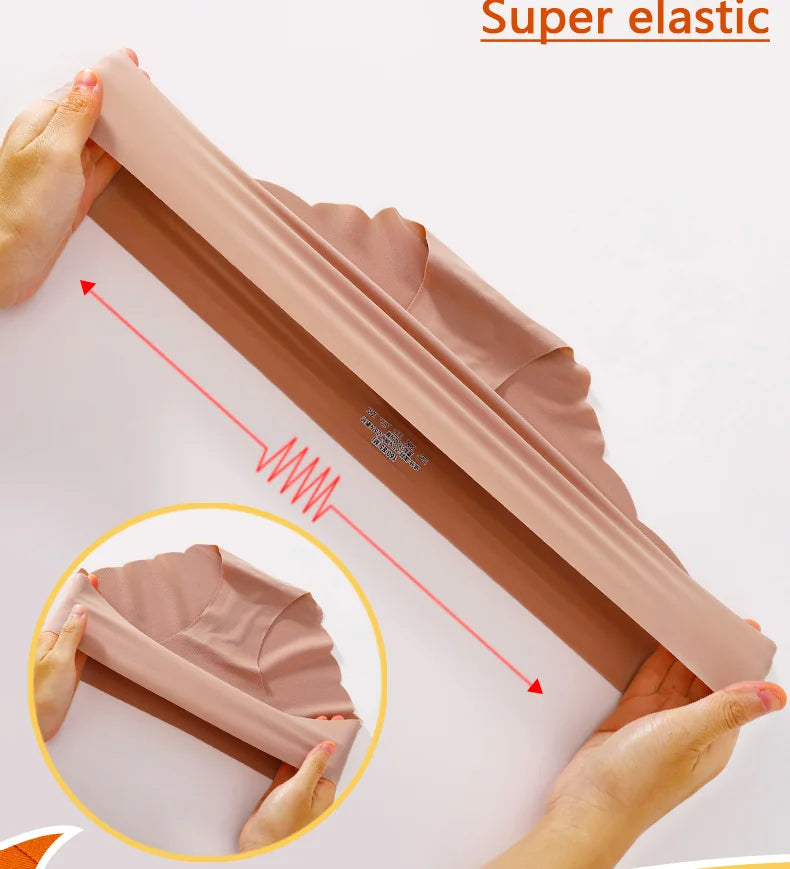 Women's Seamless Panties 3-Piece Set - Low Waist Wavy Edge Briefs