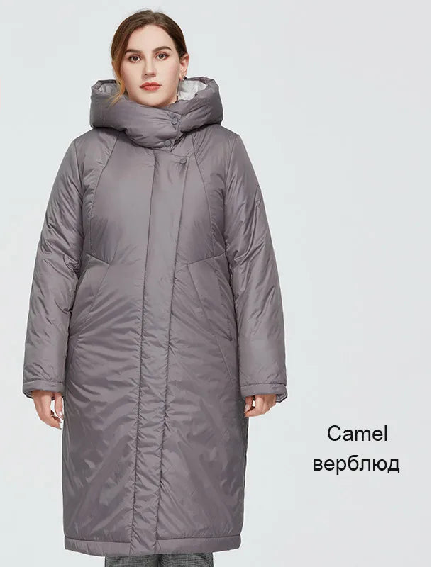 Women's Long Hooded Winter Parka