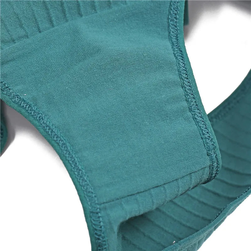 3-Pack Soft Cotton Briefs - Striped & Solid Women's Underwear