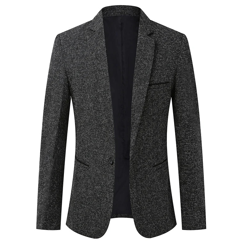 Men Single Breast Blazer Jacket