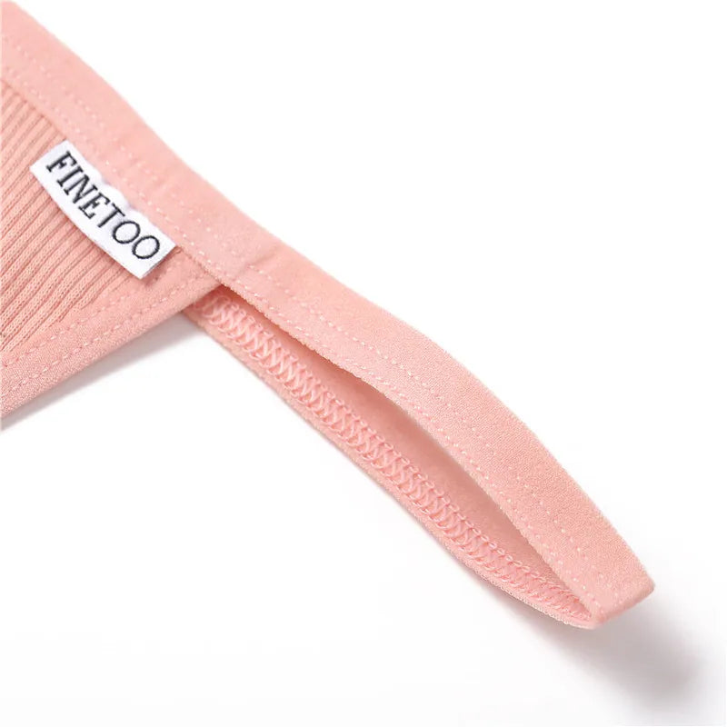 Cotton Thongs 3-Pack Set - Low-Rise Comfortable Underwear