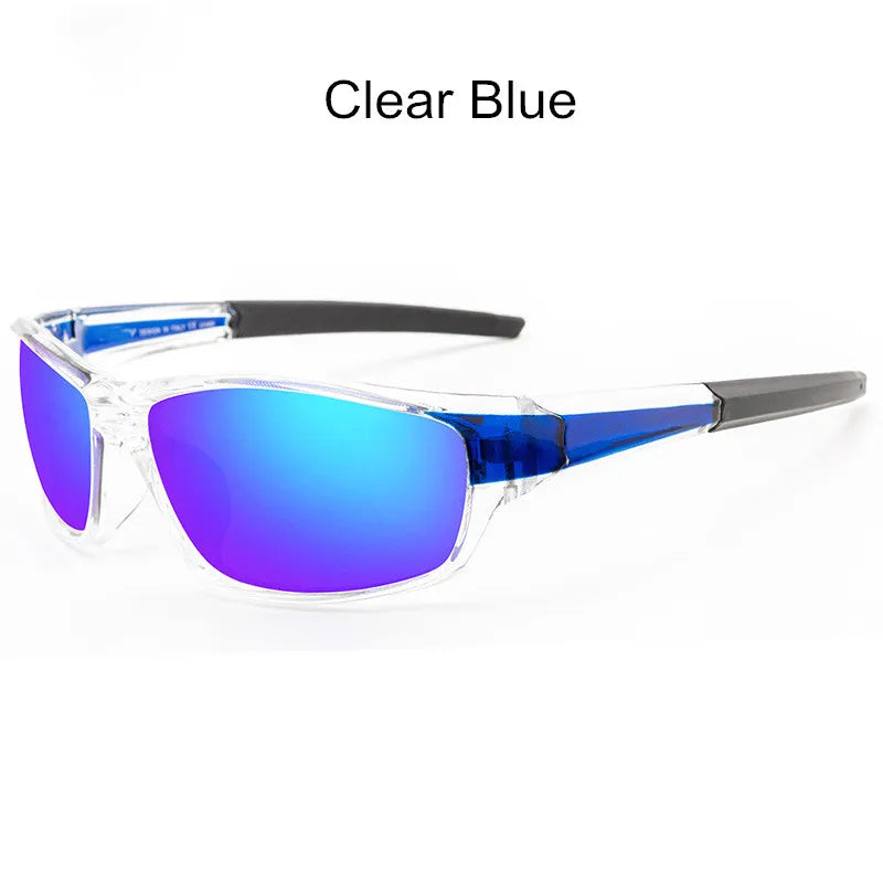 Square Polarized Cycling Sunglasses - Gradient Mirror UV400 for Women & Men