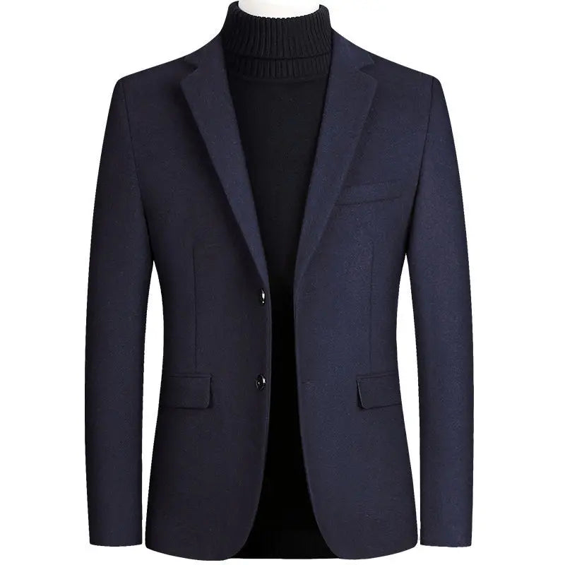 Men Two Buttons One Piece Blazer Jacket