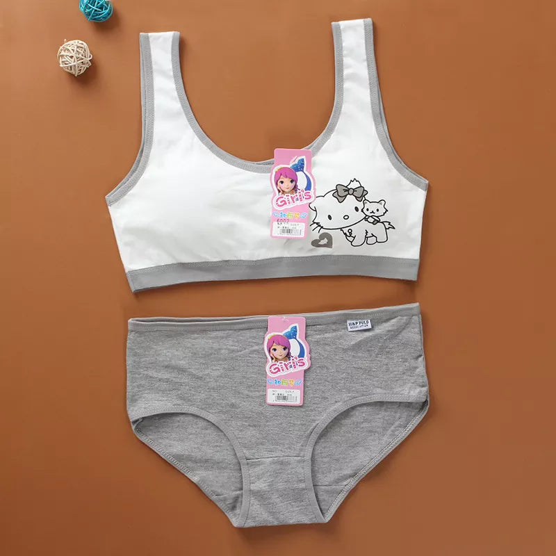 Girl's Teen Bra And Underwear Panties Sets 8-15Y