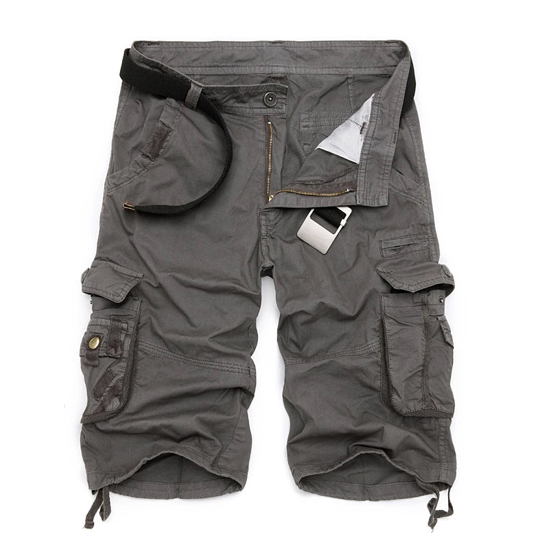 Men's Camouflage Cotton Cargo Shorts
