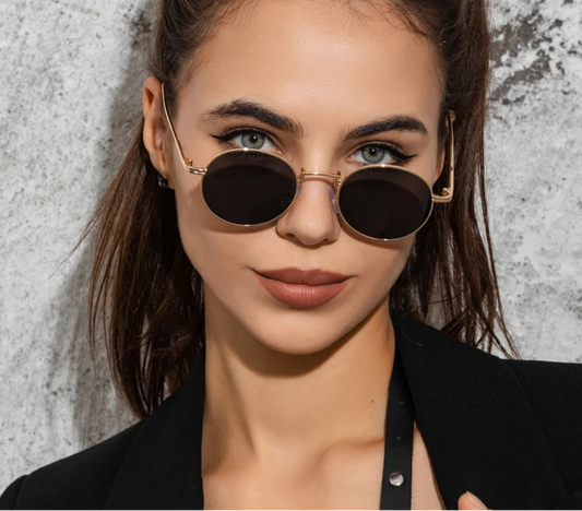 Fashion Round Vintage Sunglasses - Gradient Retro Alloy Unisex Eyewear