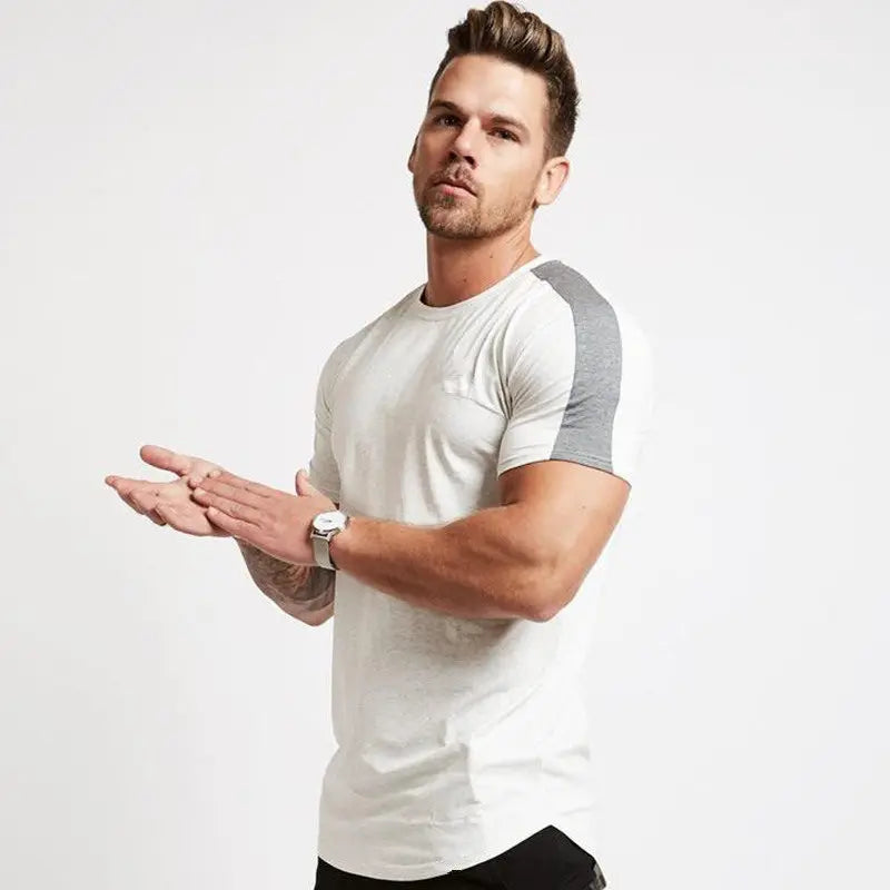 Men Sport Gym Quick Dry Fit Running, Training Fitness  Bodybuilding Workout T-shirt