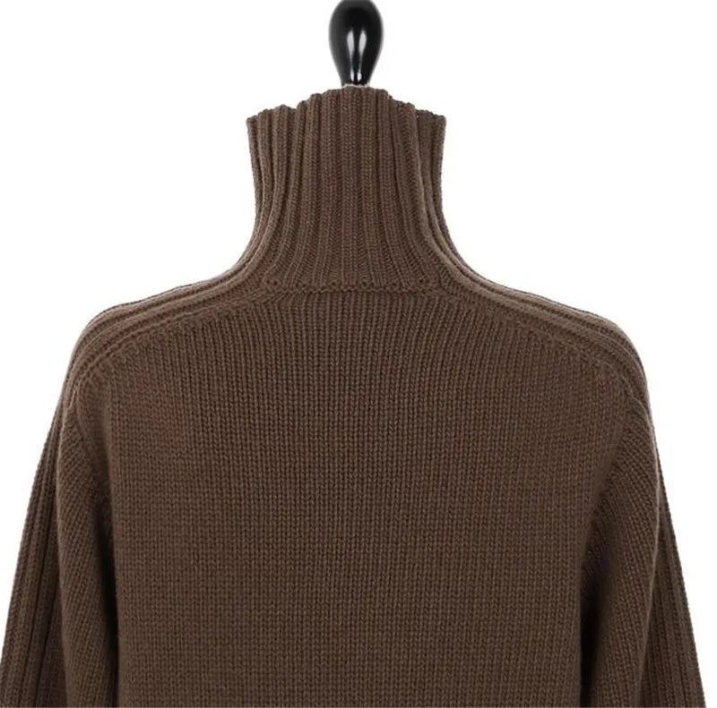 Women's Loose Turtleneck Pullover Sweater Top