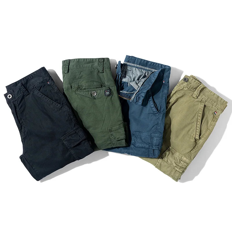 Men's Cargo Military Cargo Pocket Tactical Shorts No Belt