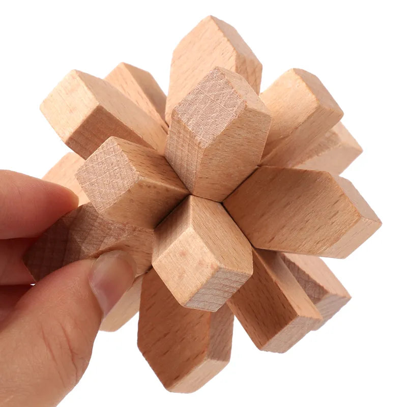 Children's Bamboo 3D Handmade Puzzle Toys