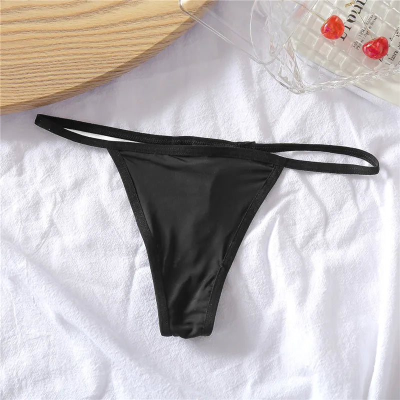 Women's Low-Rise Thong Set - 3 Pack Bikini Panties (M-XL)