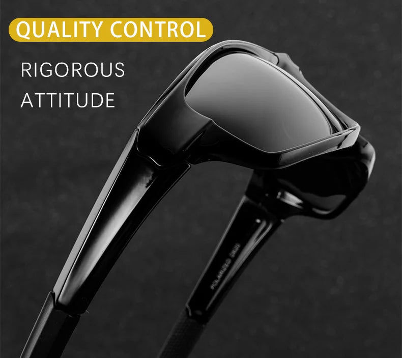Square Polarized Cycling Sunglasses - Gradient Mirror UV400 for Women & Men