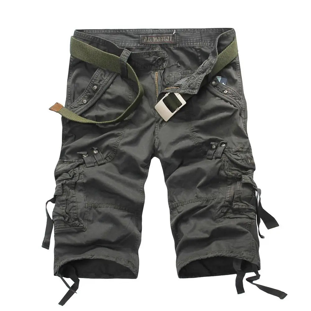 Men's Casual Summer Military Cargo Tactical Shorts Multi-Pocket Shorts