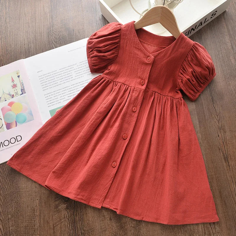 Girl's Princess Hollow Party Dress  For 3 7Y