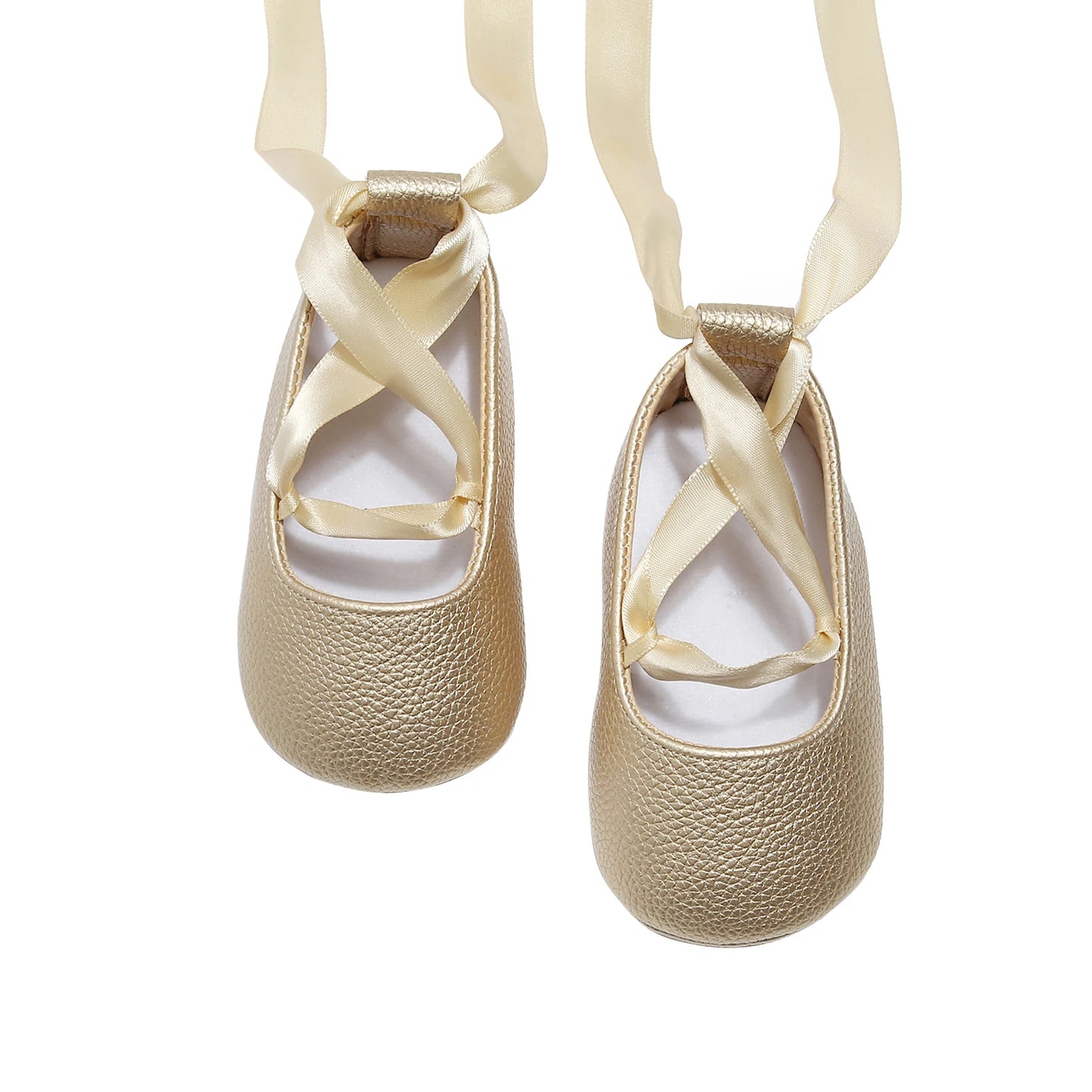 0-24M Kids Baby Girls  Soft Sole Footwear Walking Shoes with Ribbon