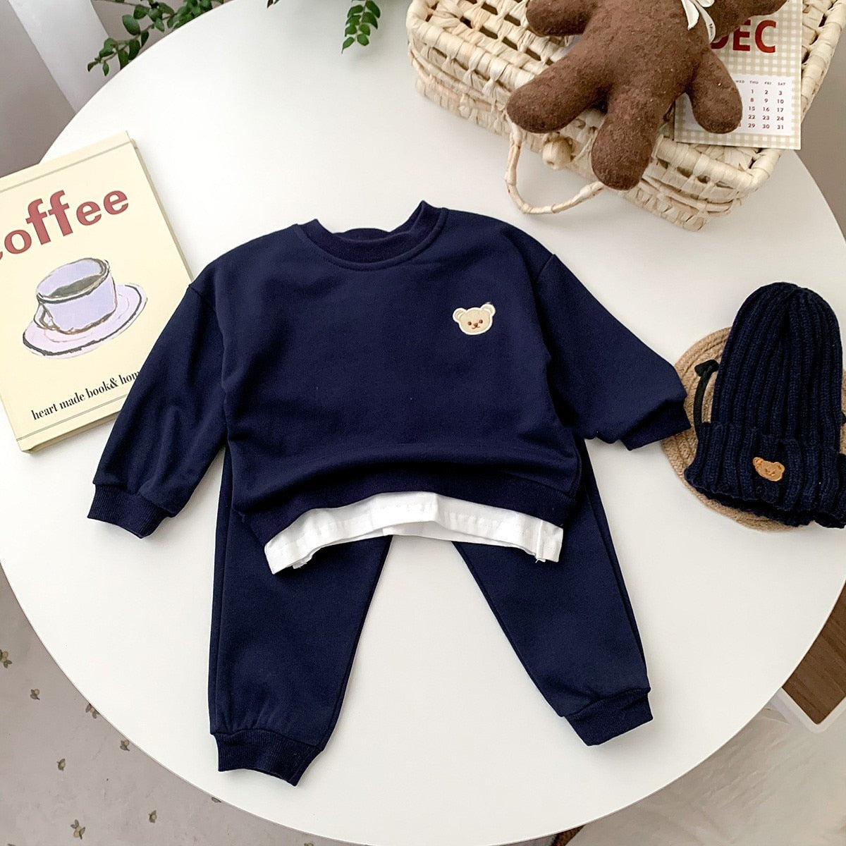 Toddler, Baby Boy Tracksuit 2pcs Outfit Set