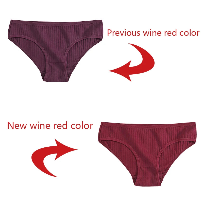 3-Pack Soft Cotton Briefs - Striped & Solid Women's Underwear