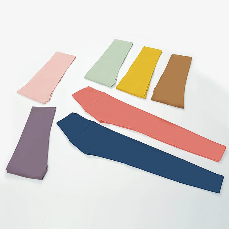 High Waist Nylon Yoga Leggings - Breathable Fitness Tights