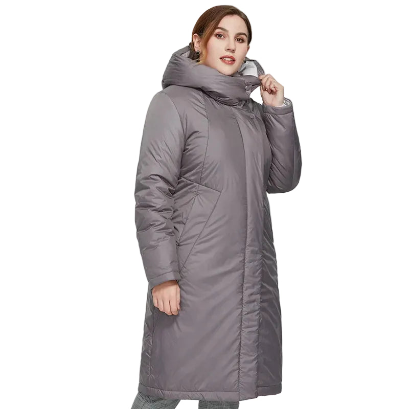 Women's Long Hooded Winter Parka