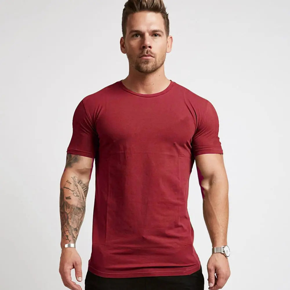 Men Sport Gym Quick Dry Fit Running, Training Fitness  Bodybuilding Workout T-shirt