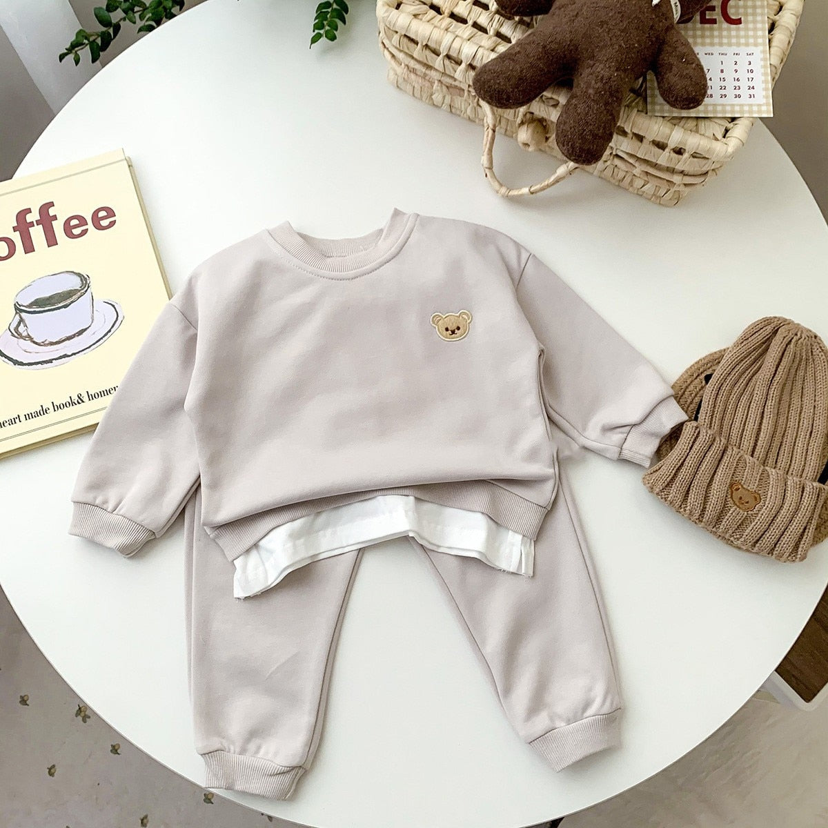 Toddler, Baby Boy Tracksuit 2pcs Outfit Set