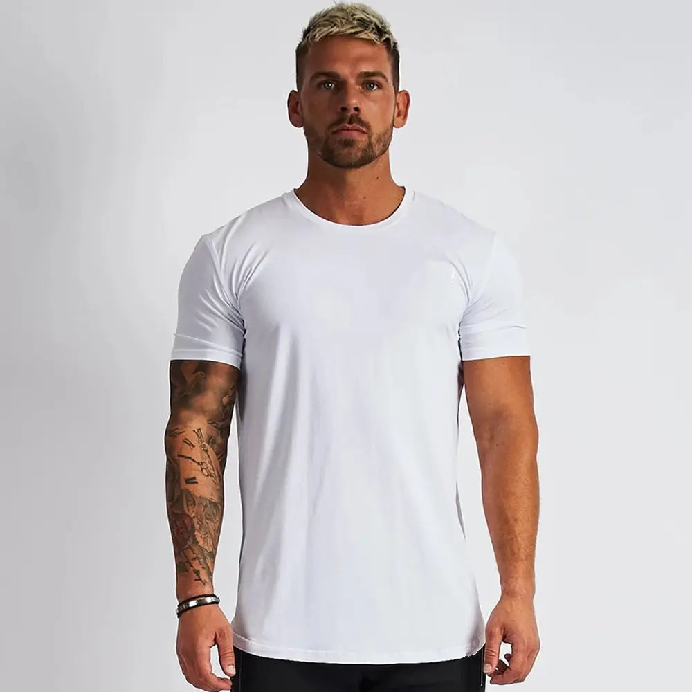 Men Sport Gym Quick Dry Fit Running, Training Fitness  Bodybuilding Workout T-shirt