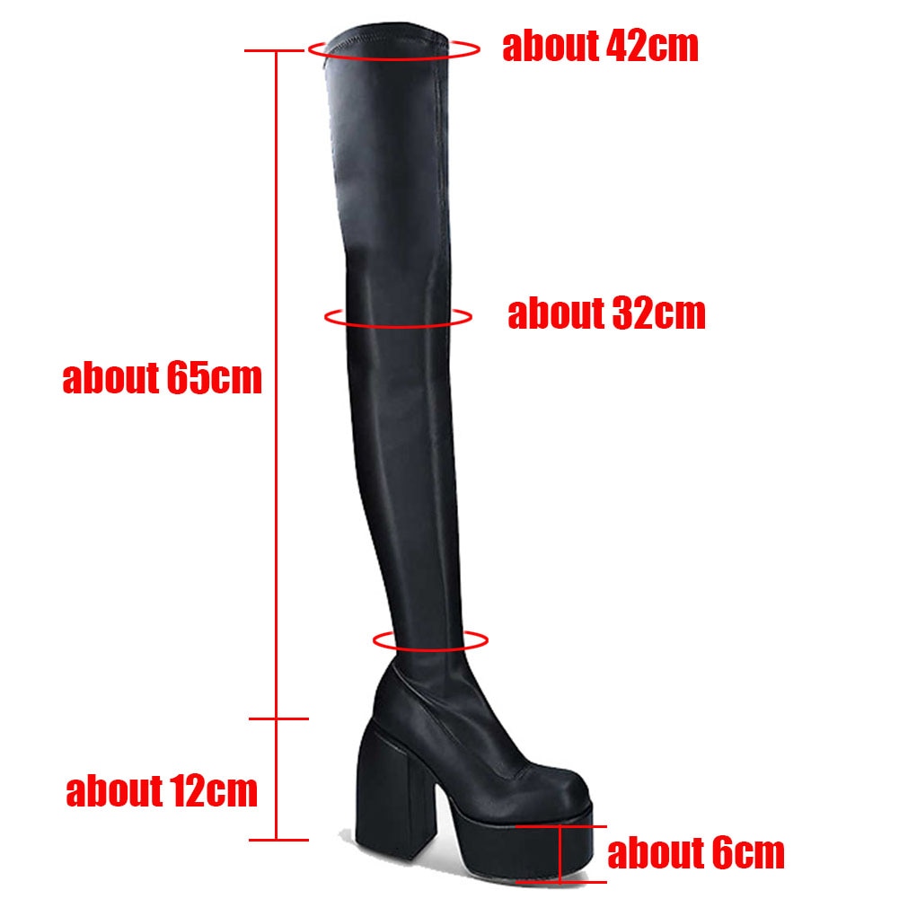 Women's Platform Thigh High Boots