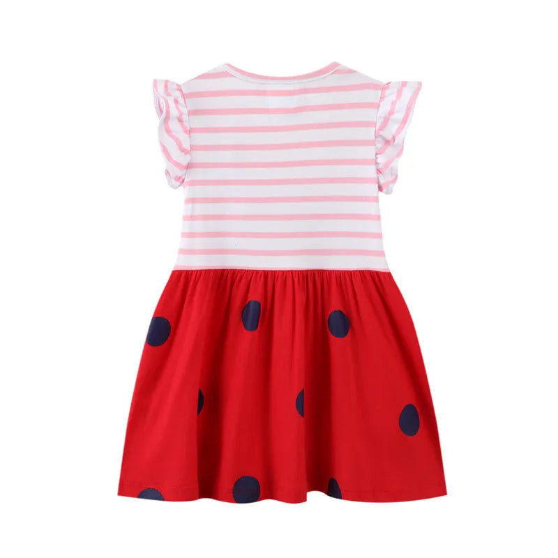 Children's Girl's Cotton Stripe Dress