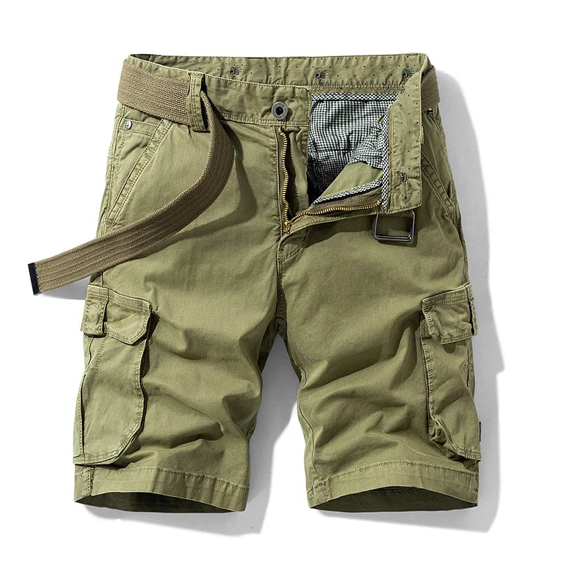 Men's Cargo Military Cargo Pocket Tactical Shorts No Belt