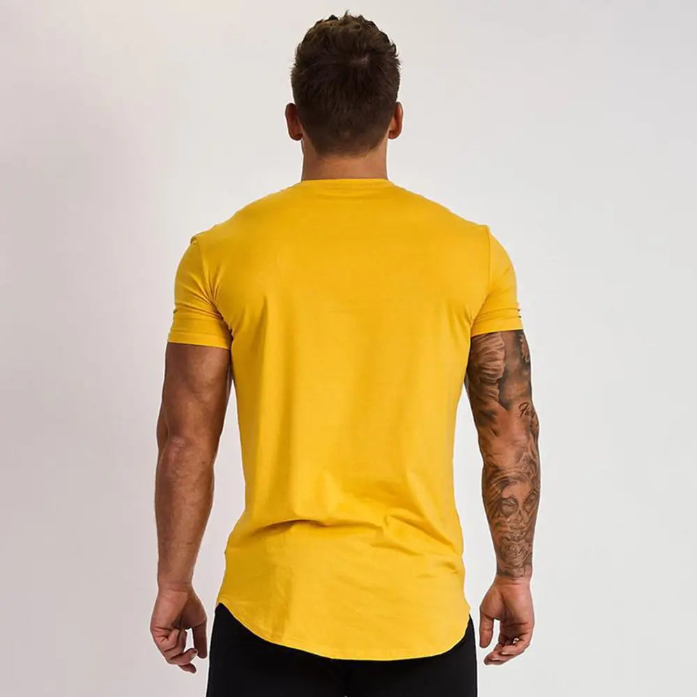 Men Sport Gym Quick Dry Fit Running, Training Fitness  Bodybuilding Workout T-shirt